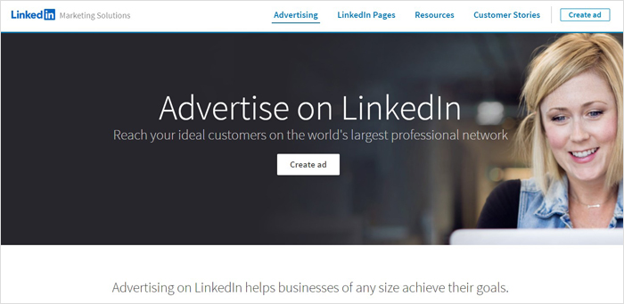 LinkedIn ad platform