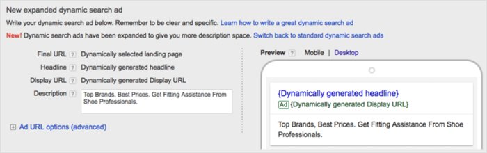 Dynamic Search Ad Overview