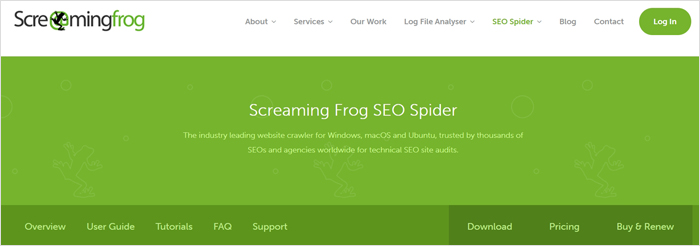 Screaming Frog an sites link, link analysis, link building strategies & external links tool