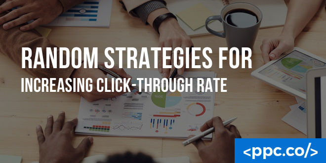 Random Strategies for Increasing Click-Through Rate